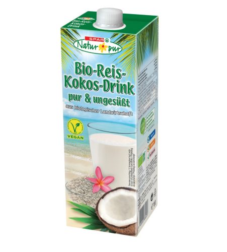 Produktbild von SPAR Natur*pur Drink, Bio-Reis-Kokos-Drink pur & ungesüßt