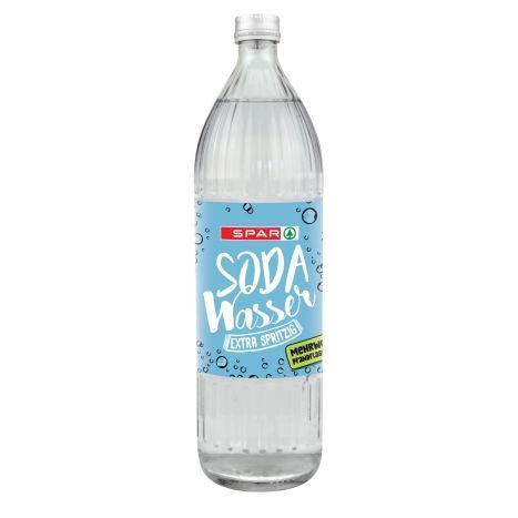 SPAR Sodawasser 1l Glas MW Fl   GVE 6