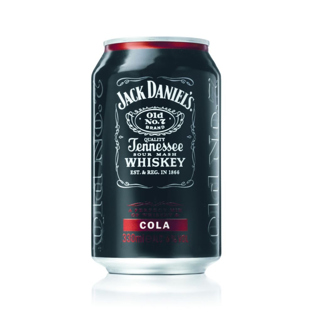 Jack Daniels + Cola 0,33l       GVE 12