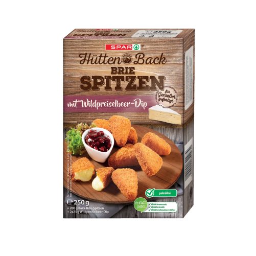 Produktbild von SPAR, Hütten Back-Brie-Spitzen mit Wildpreiselbeer-Dip