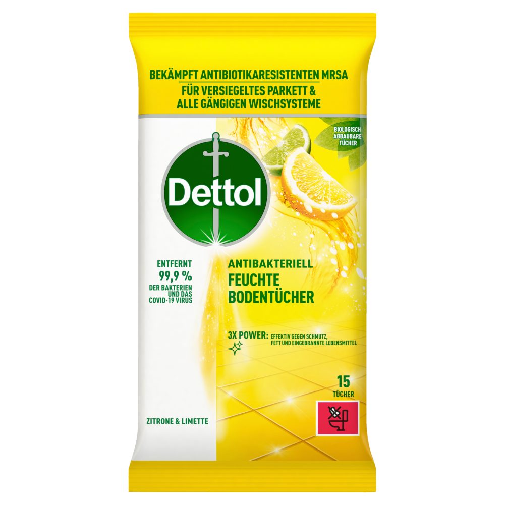 Dettol Bodentuecher Citrus 15S  GVE 9