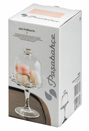 Produktbild von Pasabahce, Mini Patisserie Servierplatte mit Fuß + Haube Ø 11 cm