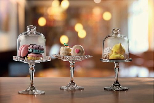 Produktbild von Pasabahce, Mini Patisserie Servierplatte mit Fuß + Haube Ø 11 cm
