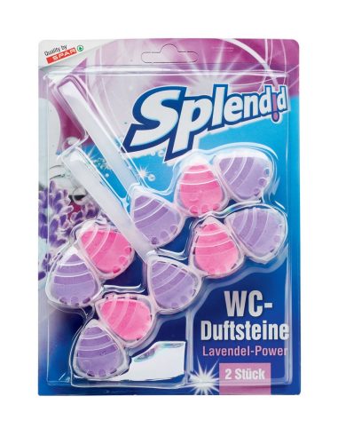 Eco-fix WC Duftspüler Lavendel – 20 Stück, Einhänger Mit Aktiv-Schaum, Kalk-Schutz, Made In Germany