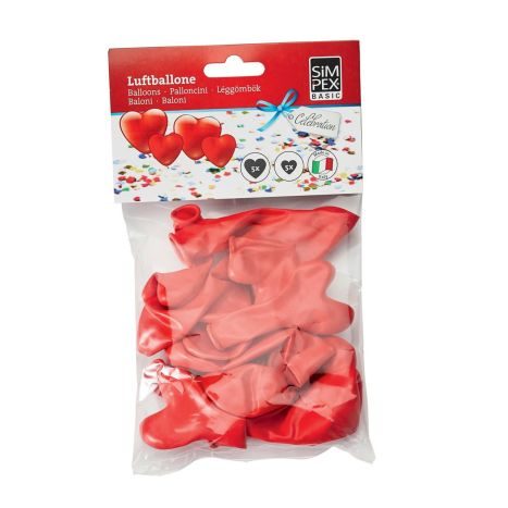 SIMPEX Luftballone Herz 10Stk.  GVE 12