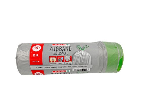 Produktbild von SPAR, Müllbeutel mit Zugband 35l 30 Stk.
