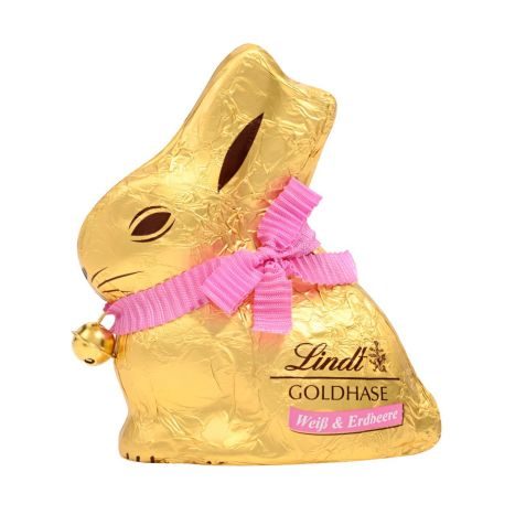 Lindt Goldhase Weiß & Erdbeere