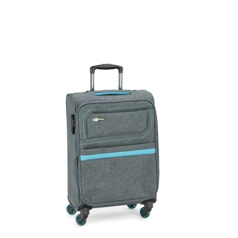 New York Professionell Poly Trolley Grau Blau 55cm