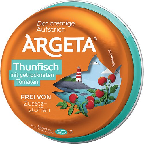 Produktbild von Argeta, Thunfisch mit getrochneten Tomaten