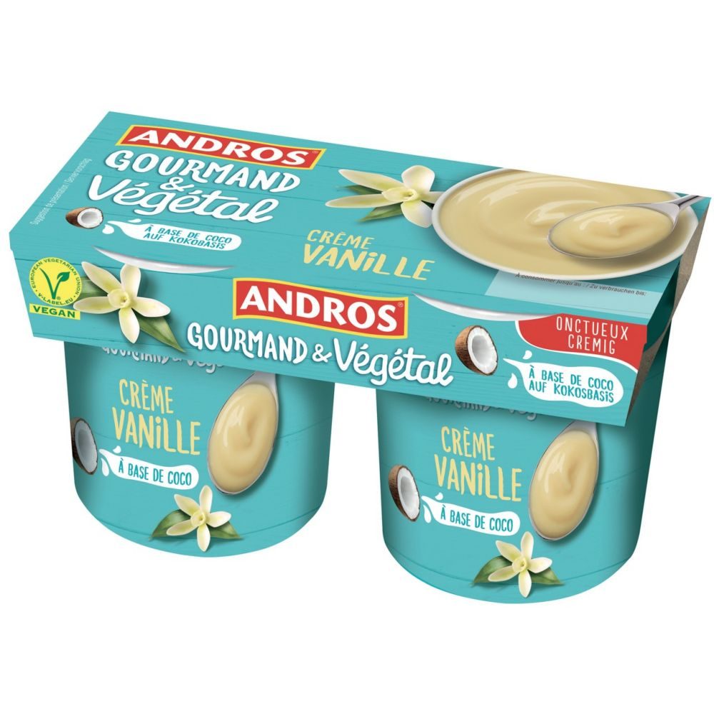 Andros Gourmand & Végétal Kokosbasis Vanille 2x120g 240 G