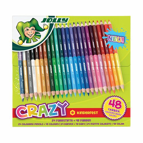 Produktbild von Jolly, Duo Farbstifte Crazy 24 Stifte = 48 Farben