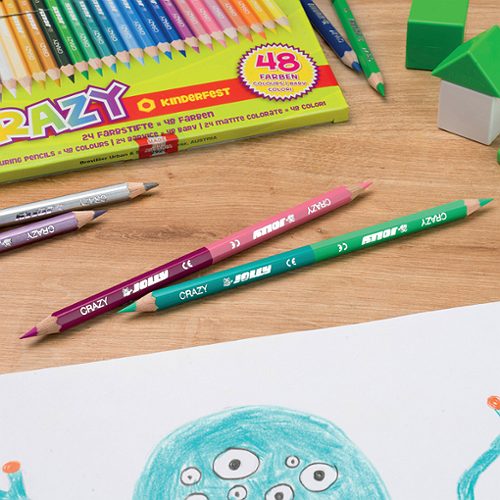 Produktbild von Jolly, Duo Farbstifte Crazy 24 Stifte = 48 Farben