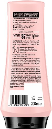 Produktbild von Gliss, Versiegelungs-Spülung Anti-Spliss Wunder 200ml