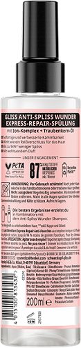 Produktbild von Gliss, Express-Repair-Spülung Anti-Spliss Wunder 200ml