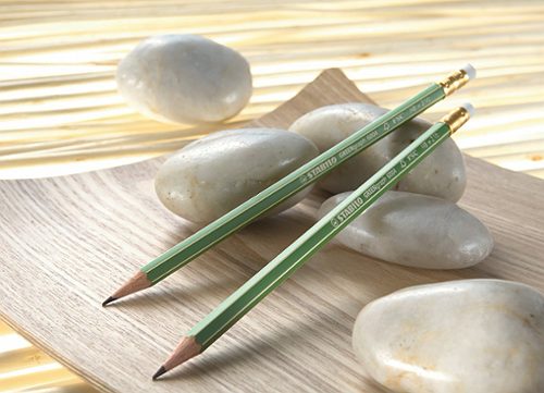 Produktbild von STABILO, Bleistift mit Radierer GREENgraph, HB 3 Stück