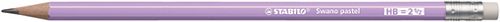 Produktbild von STABILO, Bleistift mit Radierer swano Pastel lila