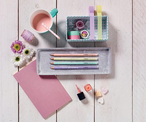 Produktbild von STABILO, Bleistift mit Radierer swano Pastel lila
