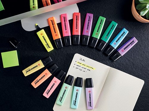 Produktbild von STABILO, Textmarker Boss pastell seidengrau