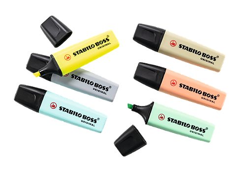 Produktbild von STABILO, Textmarker Boss pastell seidengrau