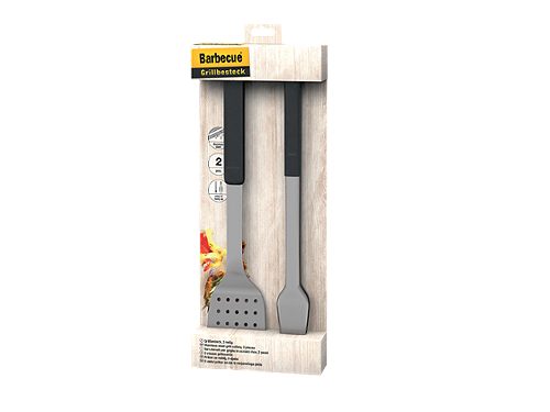 Produktbild von Barbecue, Grillbesteckset 2-teilig Edelstahl