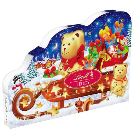 Lindt Teddy Adventkalender Schlitten