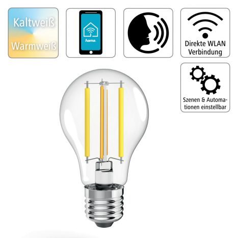 Hama Smart Home LED Lampe E27 filament online kaufen