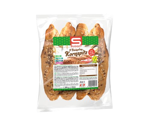 Produktbild von S-BUDGET, Steinofen-Kornspitz 4 Stück