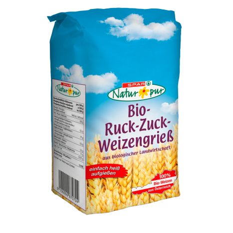 SPAR Natur*pur BioRuckZuckWeizengrieß 400 G online kaufen INTERSPAR