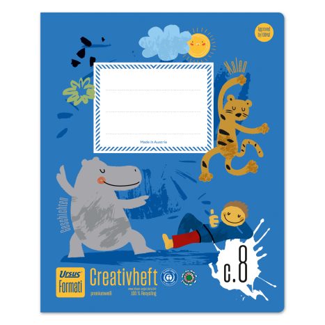 Formati C.8 Creativheft Quart, blanko