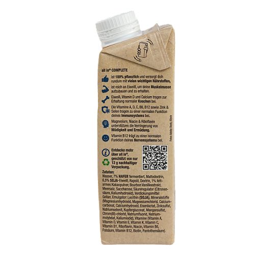 Produktbild von All in ® Complete, Protein Mahlzeit vegan Hafer & Kakao