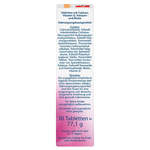 Produktbild von Doppelherz aktiv, Calcium 900 + D3 + Folsäure + Biotin 30 Tabletten