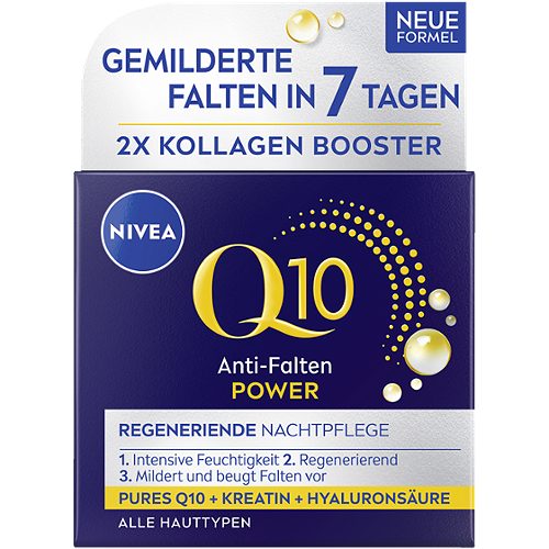 Produktbild von Nivea, Anti-Falten Nachtpflege Q10 Power 50ml