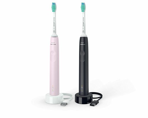 Produktbild von Philips, Elektrische Zahnbürste Sonicare Serie 3100 Doppelpack