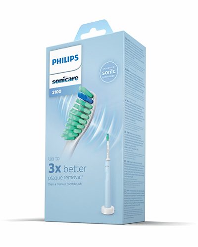 Produktbild von Philips, Elektrische Zahnbürste Sonicare 2100 light blue