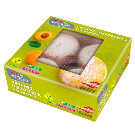 SPAR Veggie veganes Hefegebäck à la Krapfen 4 Stück