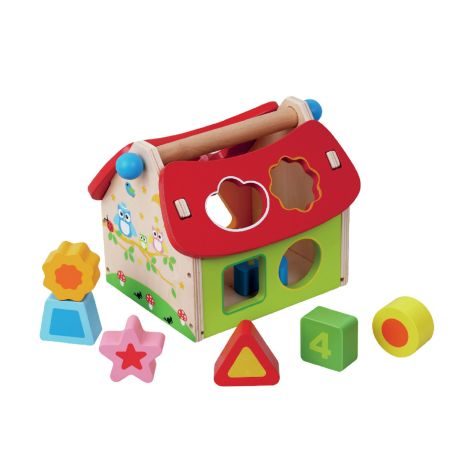 Holz Steckspielhaus 8 tlg       GVE 6