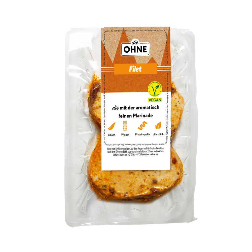 die Ohne veganes Hühnerfilet nach Art Hühnerfilet mariniert 200 G ...