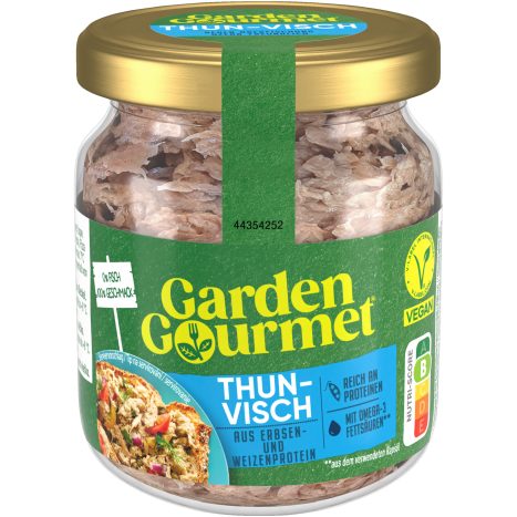 Garden Gourmet Veganer Thun-Visch Glas