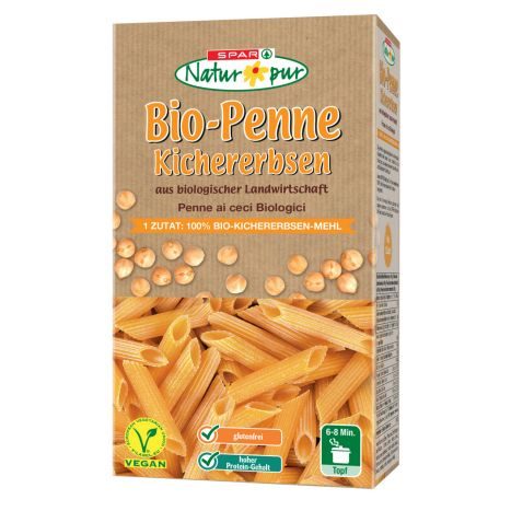 SPAR Natur*pur Bio-Penne Kichererbsen