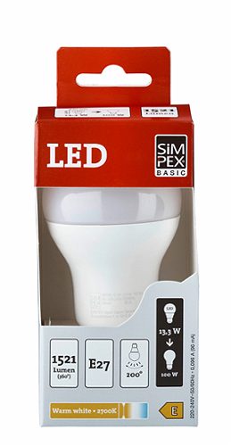 SIMPEX BASIC LED Lampe Classic Birne E27 100W matt