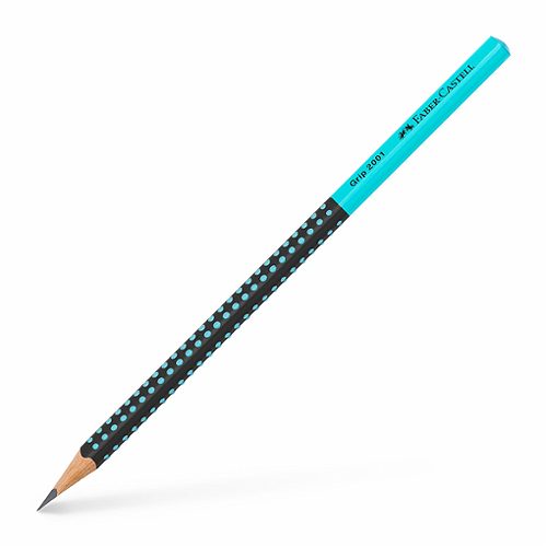 Produktbild von Faber Castell, Bleistift Grip Two Tone schwarz/türkis