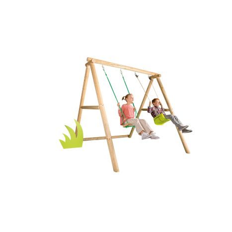 Holz Doppel-   schaukel         GVE 1