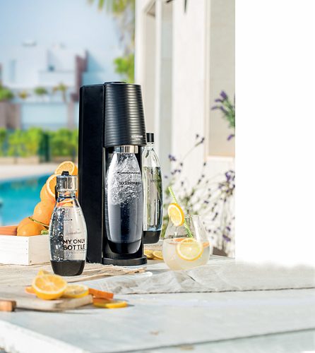 Produktbild von Sodastream, Wassersprudler TERRA schwarz 3 Flaschen