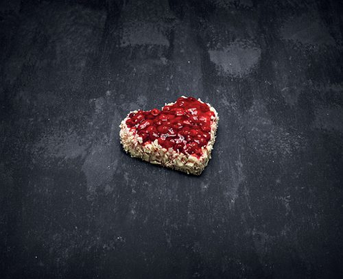 Produktbild von INTERSPAR Backstube, Valentinsherz mit Himbeeren