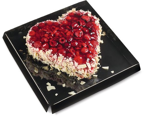 Produktbild von INTERSPAR Backstube, Valentinsherz mit Himbeeren