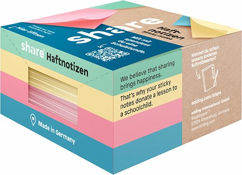 Produktbild von share, Share Haftnotizblock 4x100
