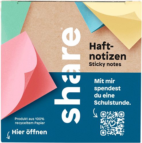 Produktbild von share, Share Haftnotizblock 4x100