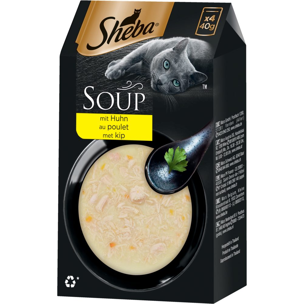 Sheba Soup Katzenfutter Huhn 4x40g 160 G online kaufen INTERSPAR