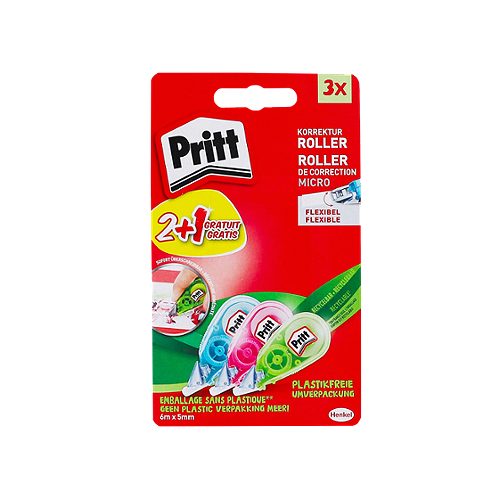 Produktbild von Pritt, Korrekturroller 5mm x 6m 3 Stück