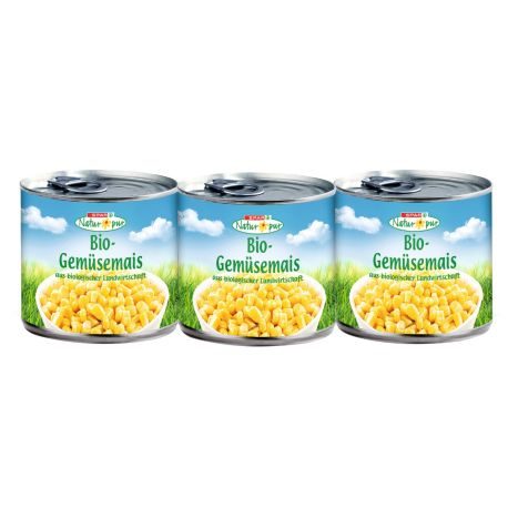 SPAR Natur*pur Bio-Gemüsemais 3 x 140g